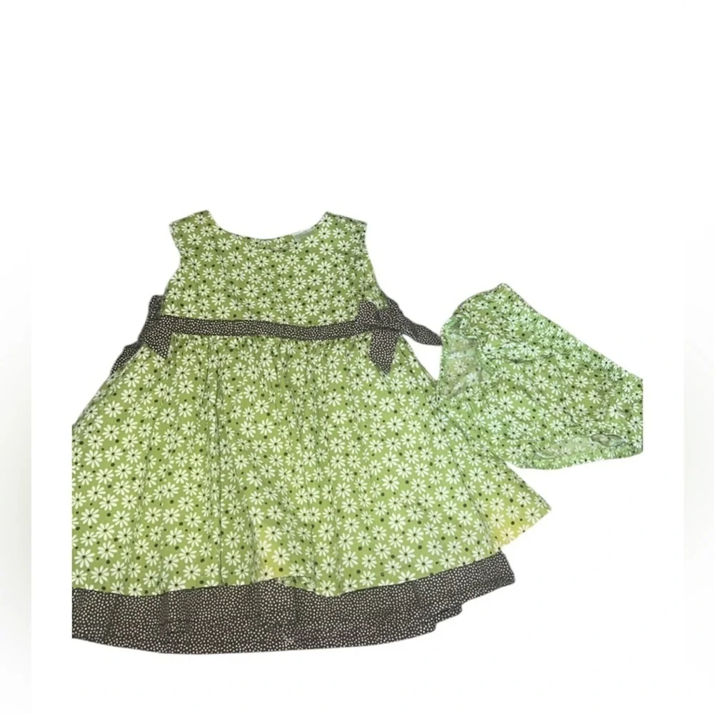(Carter's) Girls 3 Month Floral Dress With Bloomers